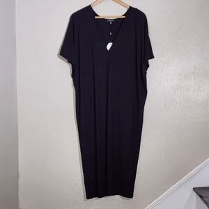 Universal Standard Black V-Neck Dress